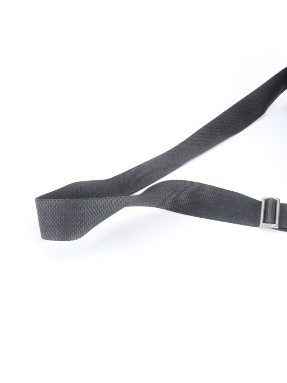 ★SOLD★ Prada Tessuto Nylon Triangle Logo Leather Shoulder Bag Crossbody - Picture 3 of 11